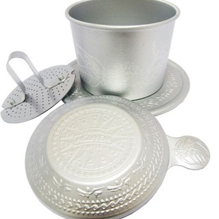 Phin Nhôm cao cấp Trung Nguyên - Hoa Văn Trống Đồng
