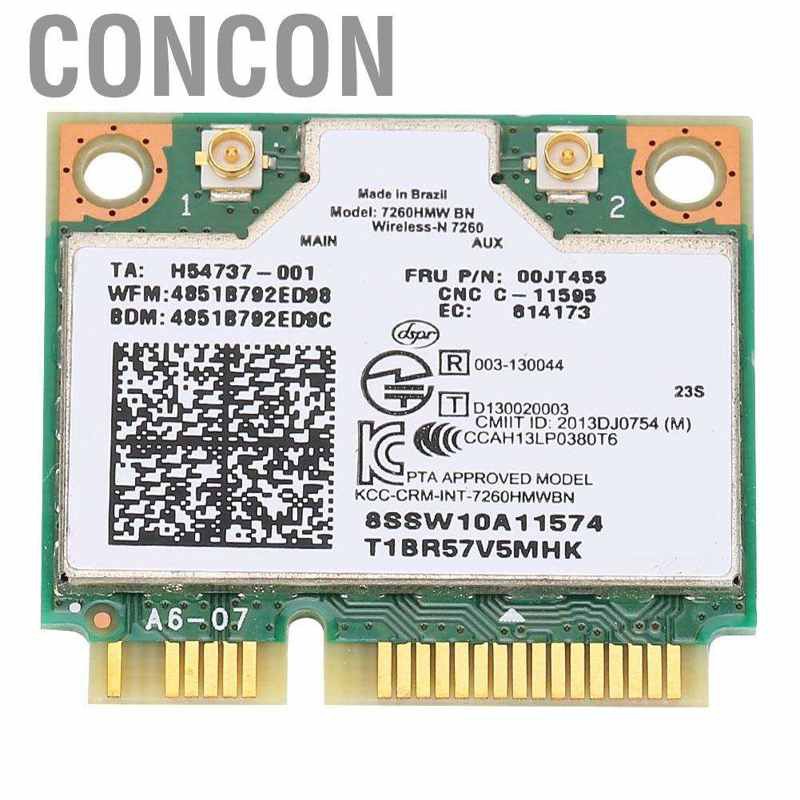 [Ready Stock] Card Wifi Không Dây 300mbps Cho Intel 7260 Bn 802.11bgn Mini Pci-E