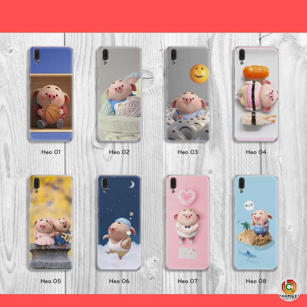 Ốp Samsung M10 A10 in hình mẫu heo