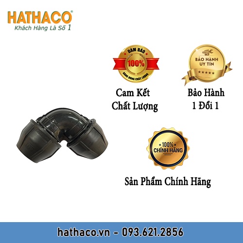Cút Đều Tròn 63 PN10 HATHACO  Dùng Cho Ống HDPE