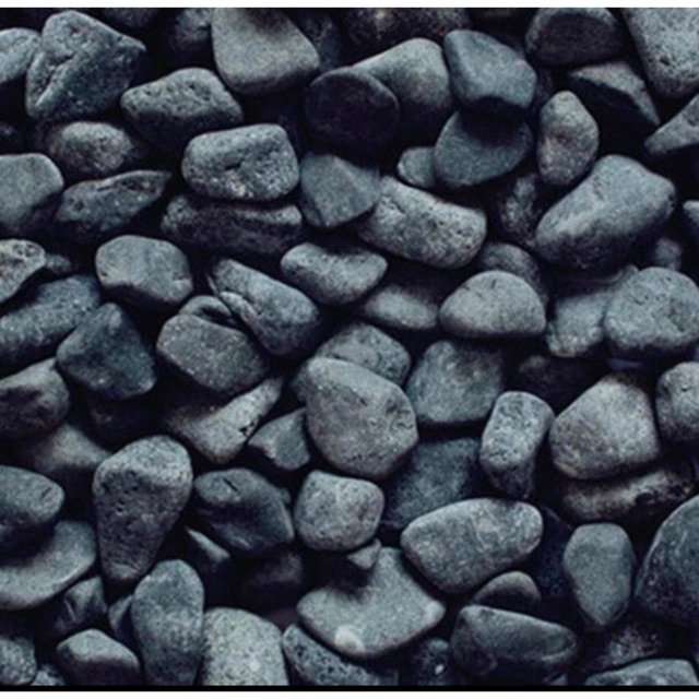 Đá sỏi đen trang trí hồ cá