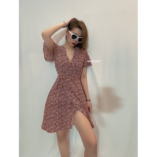 Đầm Monteau Cổ Tim Tay Ngắn - 3622