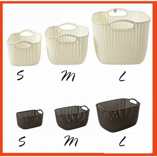giỏ đựng đồ  giả mây Hàn Quốc ( nhiều kích thước ) - màu ngẫu nhiên