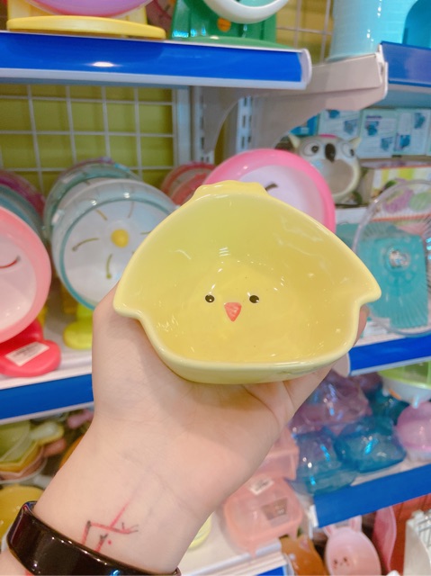 chén sứ vịt- gà nhỏ dành cho hamster