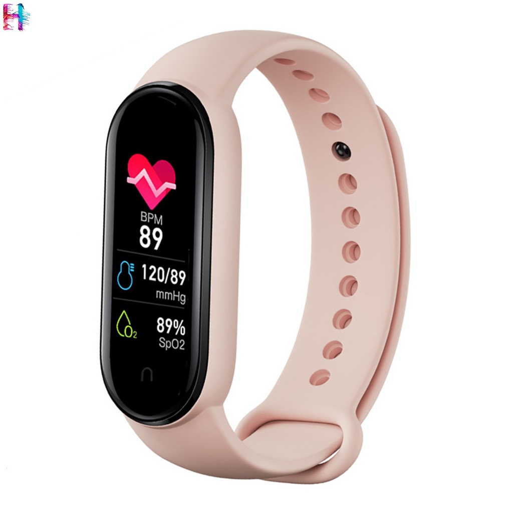 M6 Smart Bracelet Wristband Smart Sports Watch Heart Rate Blood Pressure Blood Oxygen Test IP67 Waterproof