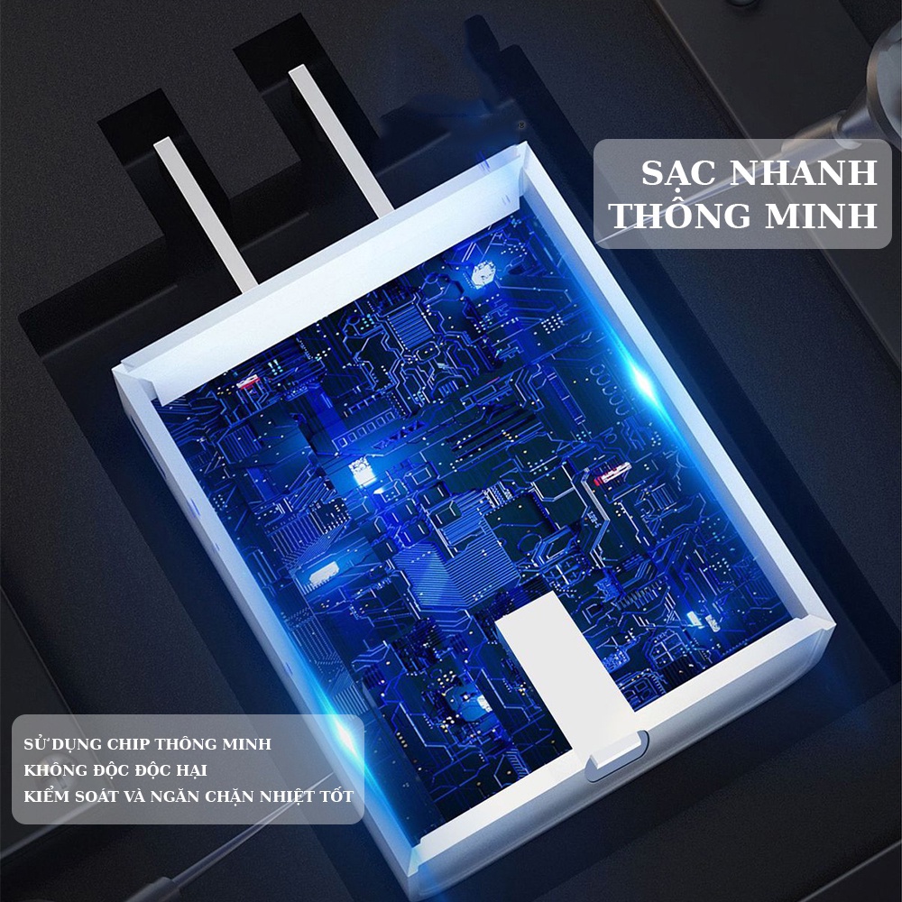 Củ sạc PD 20W WK WP-U55 hỗ trợ sạc nhanh các dòng điện thoại thế hệ mới - ORIO