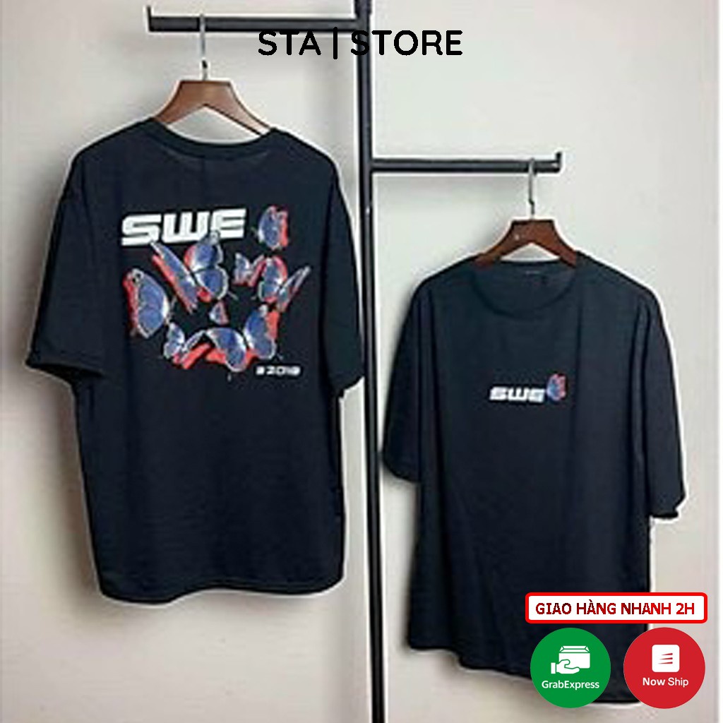 Áo thun nữ tay lỡ form rộng Unisex mặc cặp nhóm lớp in hình 3D