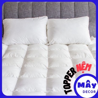 Topper nệm tấm làm mềm đệm màu trắng chuyên dùng khách sạn