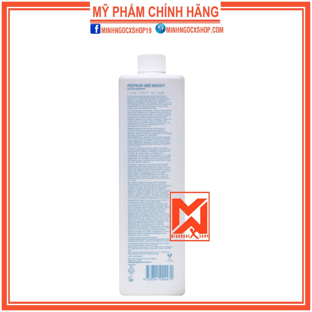 Dầu gội phục hồi hư tổn KEVIN MURPHY REPAIR ME WASH 1000ml chính hãng