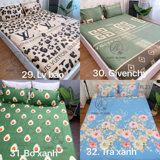 Trọn bộ ga gối chun cotton poly ( không kèm chăn ) | BigBuy360 - bigbuy360.vn