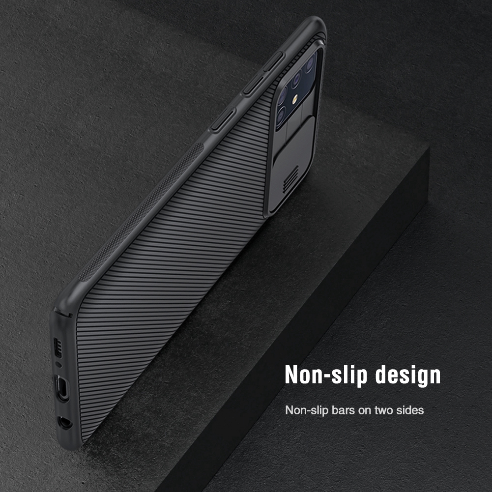 Ốp lưng NILLKIN sang trọng có nắp trượt bảo vệ camera cho Samsung Galaxy A51