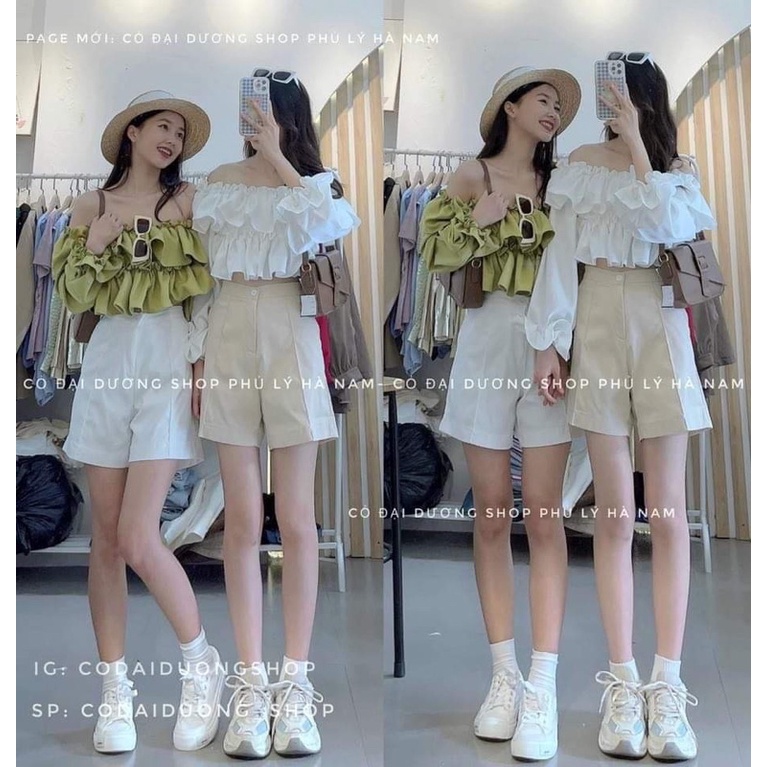 Áo trễ vai tay bèo TC6