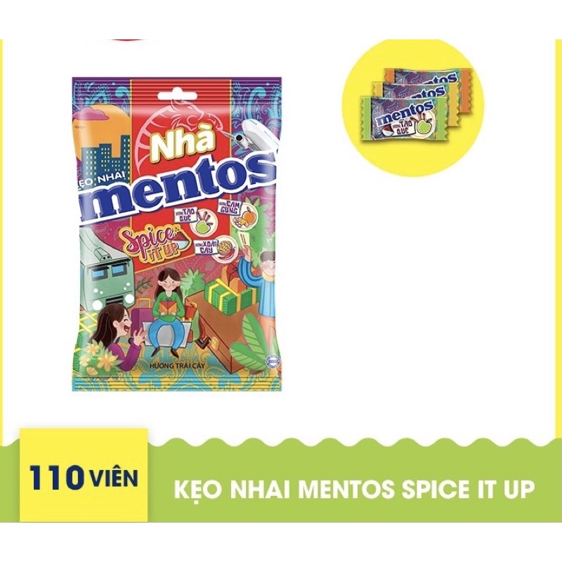 Kẹo nhai Mentos Spice It Up Hương Trái Cây gói 110 Viên