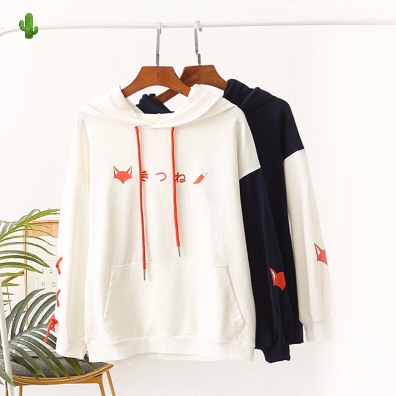 🌵Áo khoác nỉ hoodie cáo phối dây nơ đẹp mắt, form 40-60kg | BigBuy360 - bigbuy360.vn