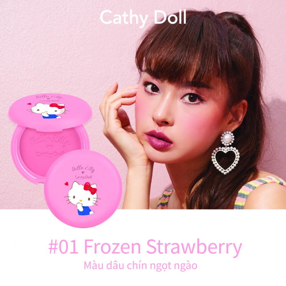 Phấn Má Hồng Hello Kitty Cathy Doll Cotton Shine Blusher 6.5g