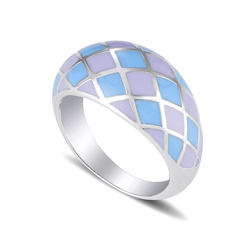 1 nhẫn đeo tay họa tiết caro thời trang cá tính