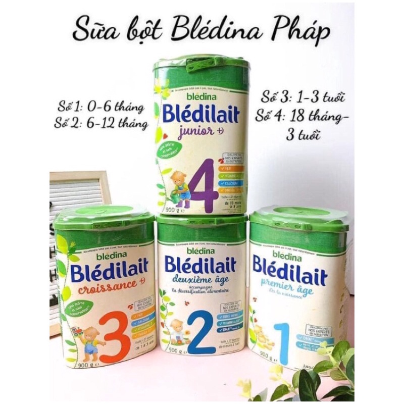 sữa bột bledina pháp hộp 900g date 9/203