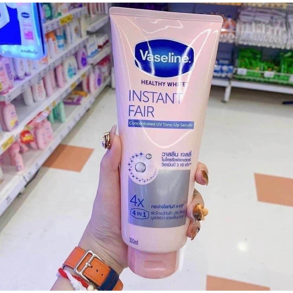 Vaseline 4X Dưỡng Thể Trắng Da Ban Đêm Thái Lan (Hàng Siêu Thị Watsons)