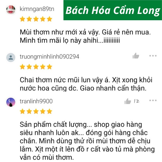 Nước Xịt Xả Vải Khô Lâm Đại Phúc LDP03 Chai Nước Hoa Xịt Thơm Khử Mùi Quần Áo Làm Mềm Vải Lưu Hương Lâu Cả Ngày Dài