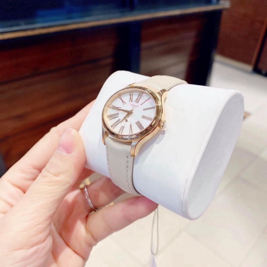 Đồng hồ nữ Tisot dây da mặt tròn siêu xinh, tuyển sỉ