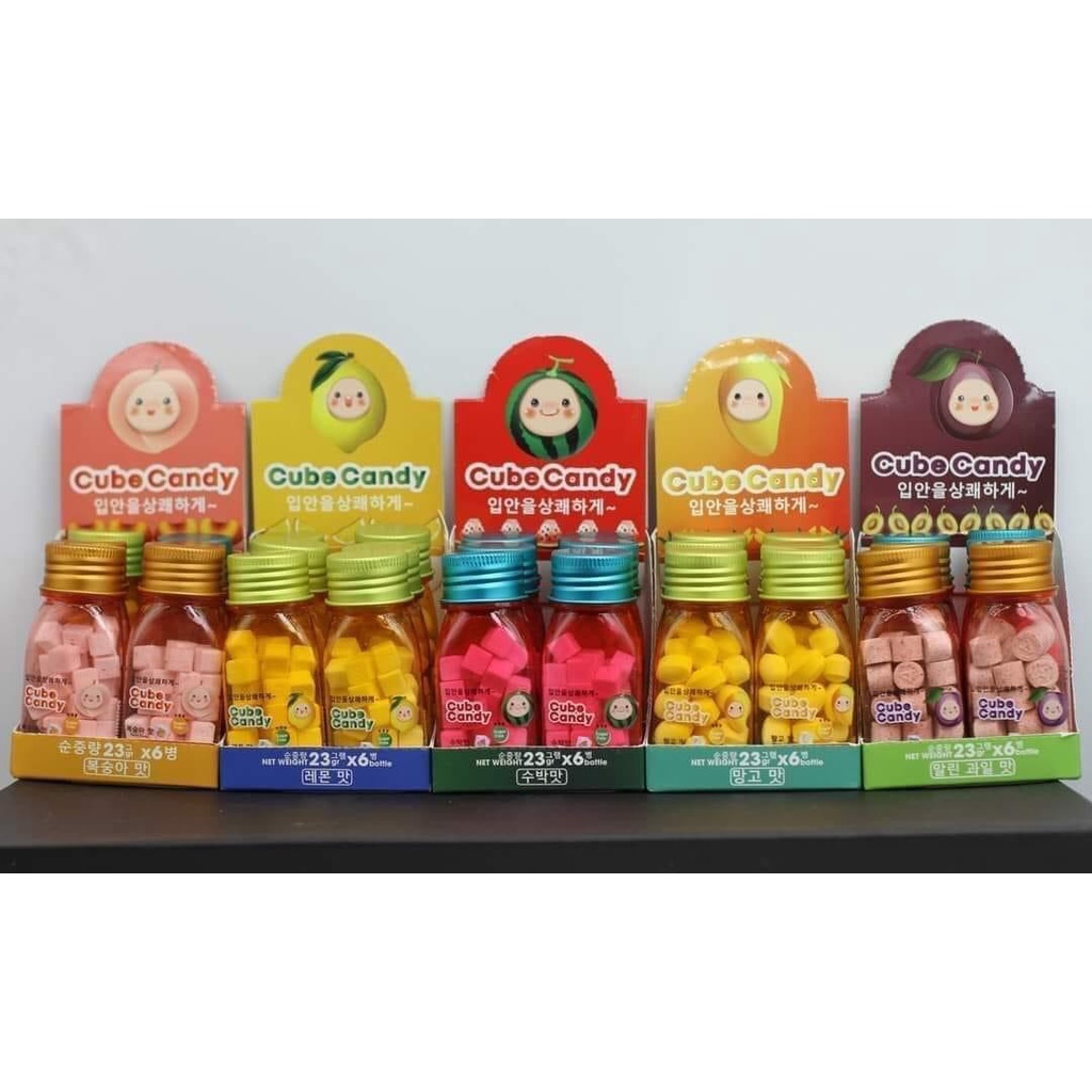 Kẹo Cube Candy The Mát Thơm Miệng Hàn Quốc 22g