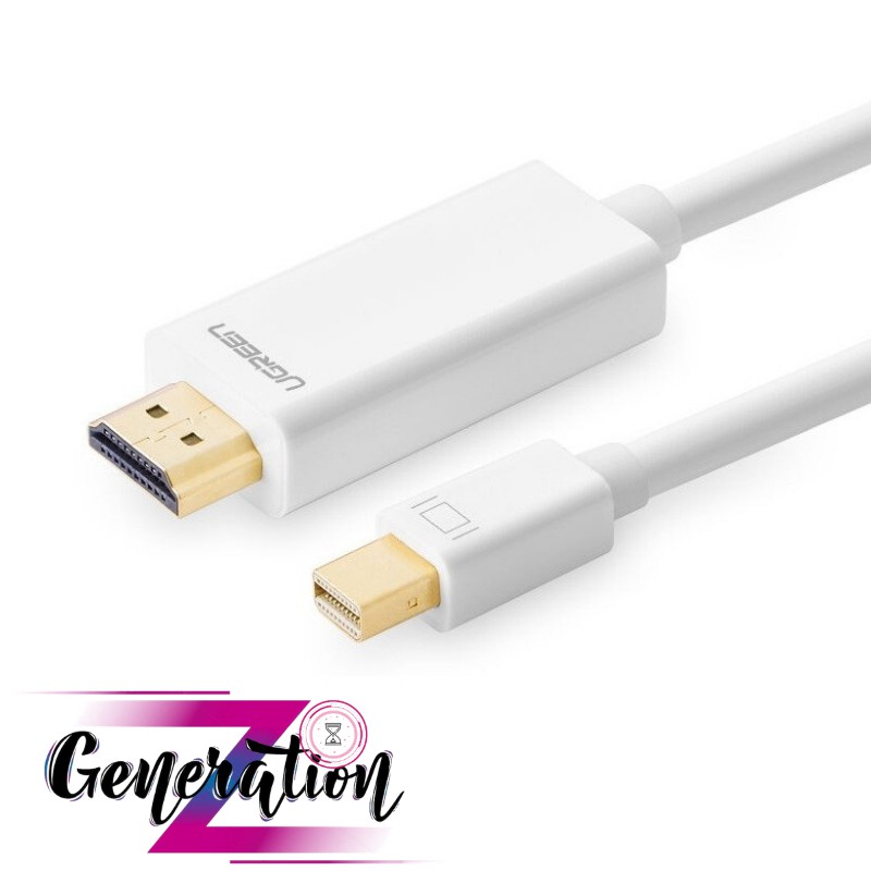 Cáp Mini DisplayPort to HDMI Ugreen - Cáp chuyển đổi Thunderbolt to HDMI macbook kết nối tivi Ugreen