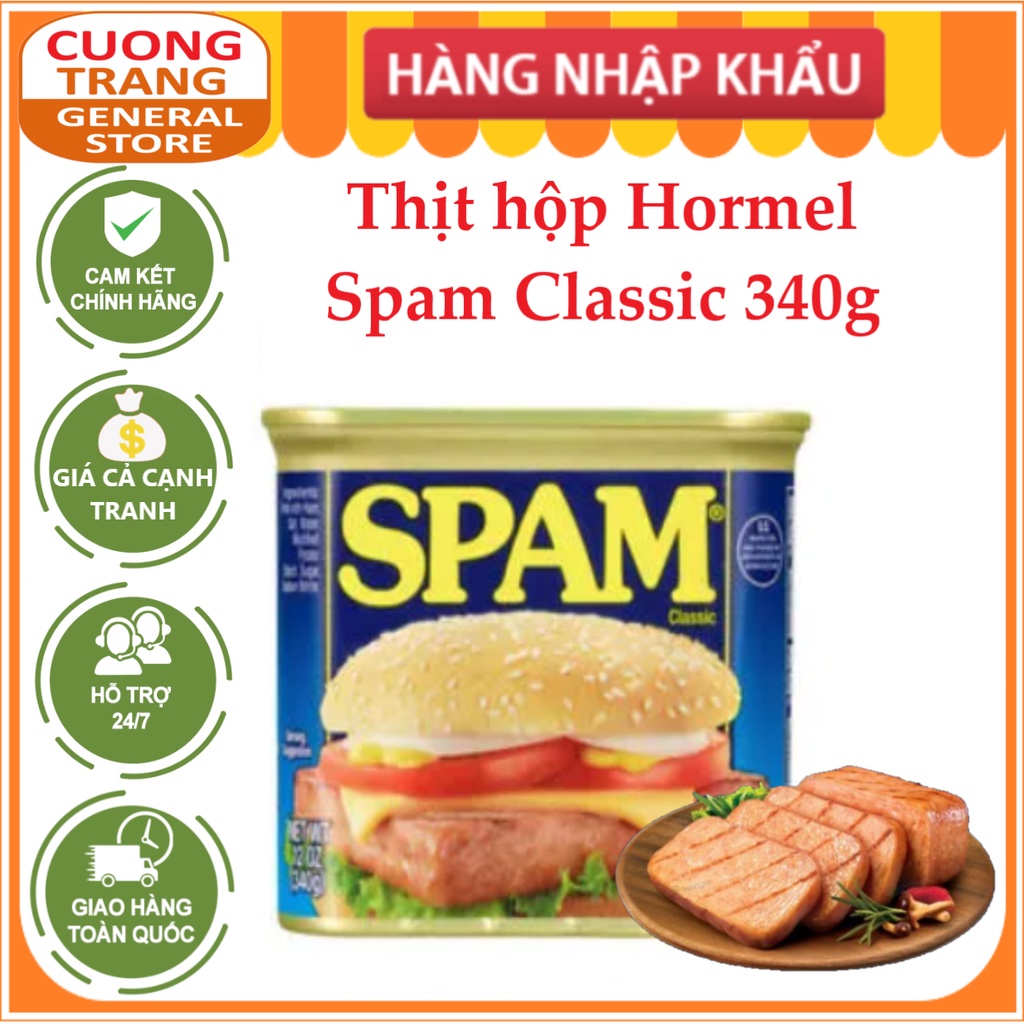 Thịt Hộp SPAM ORIGINAL 340g - Xuất xứ: USA