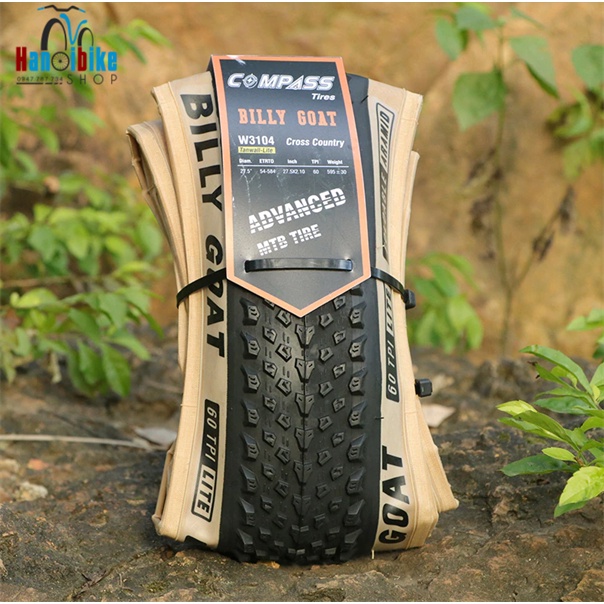 Lốp xe đạp gấp MTB COMPASS Tire Jumping hare W3102 cỡ 27.5x 2.10