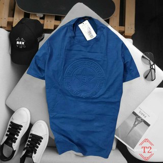 Áo Thun Nam Tay Ngắn CT06 Cổ Tròn Logo Dập Nổi, Chất Thun Cotton Xịn