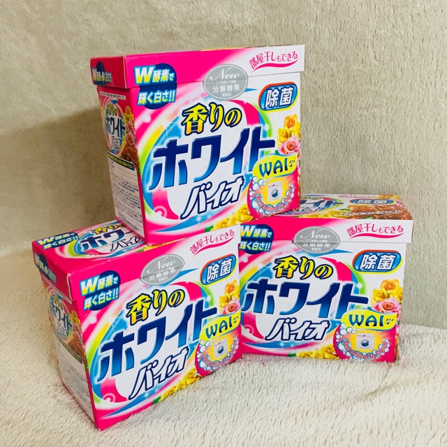 Bột Giặt WAI Nhật Bản 900g siêu trắng, siêu sáng Hương Thơm Dịu Nhẹ