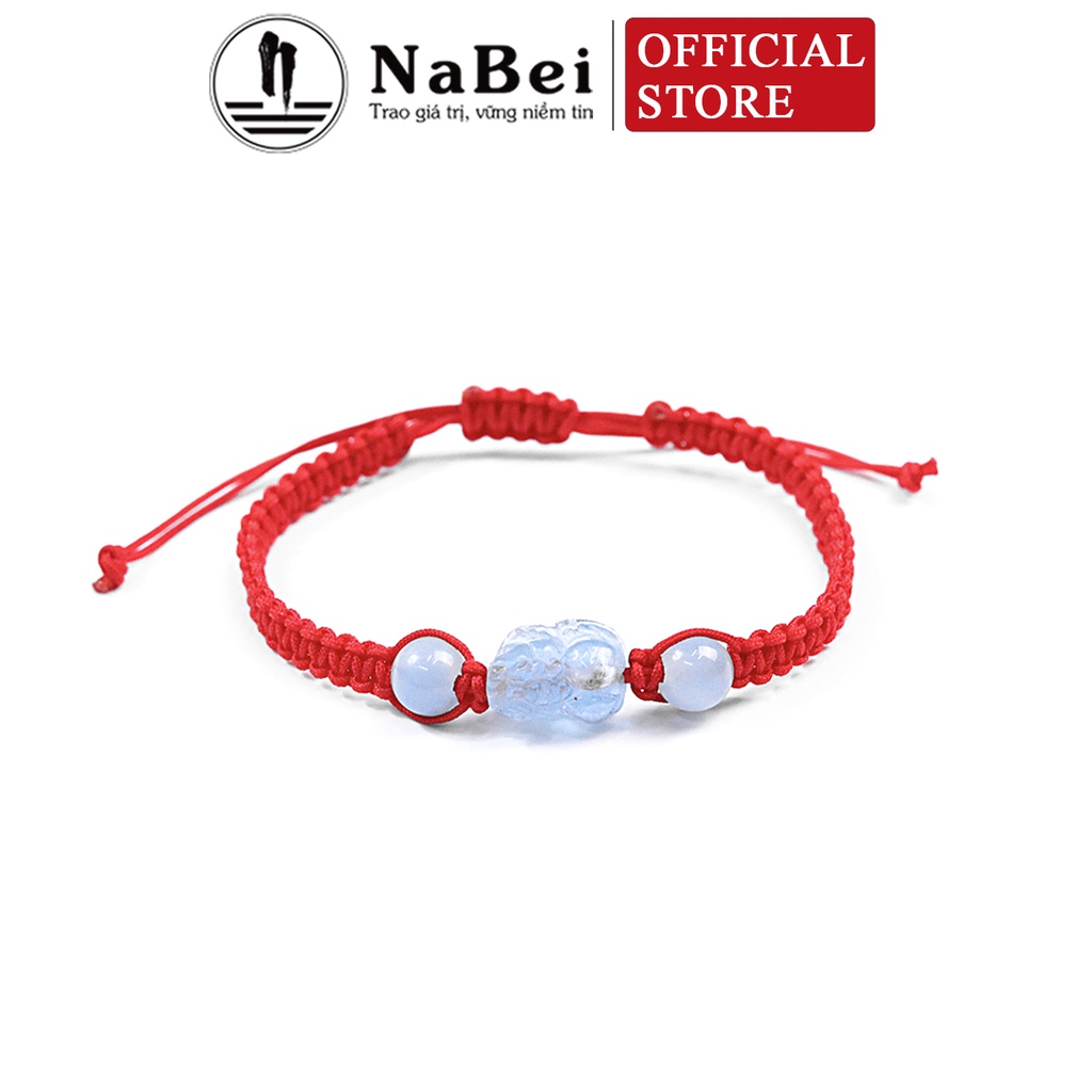 Vòng Tay Đá Thạch Anh Tự Nhiên Khắc Tỳ Hưu Phù Hợp Mệnh Thủy, Mộc NB189 - Phong Thuỷ NaBei Store
