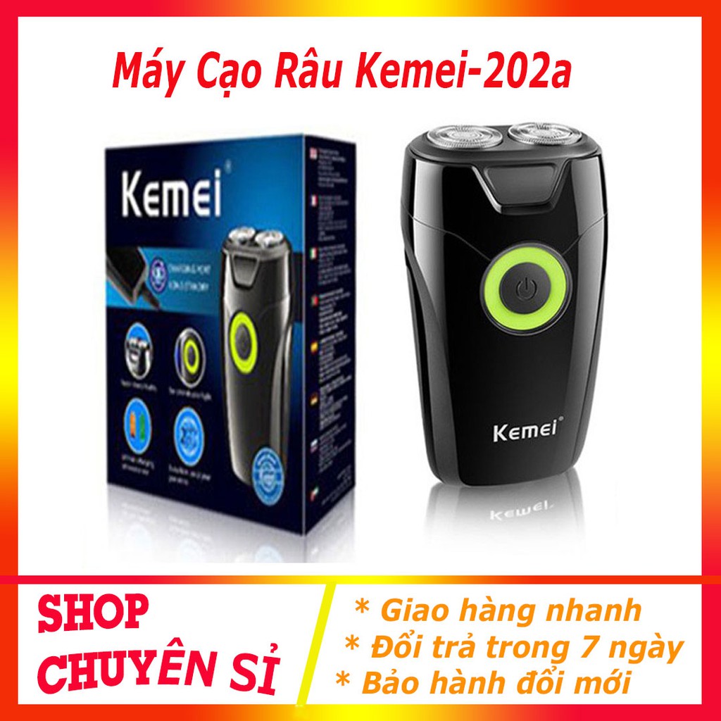 Máy cạo râu 2 lưỡi kemei-2021 nhỏ gọn tiện lợi