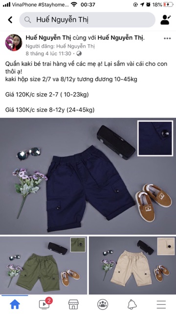 Quần kaki túi hộp size 10-45kg