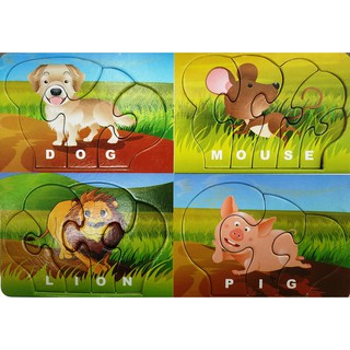 Đồ chơi giáo dục Việt For Kids - Tranh ghép Tiếng Anh động vật - Chó - FKS-003-2
