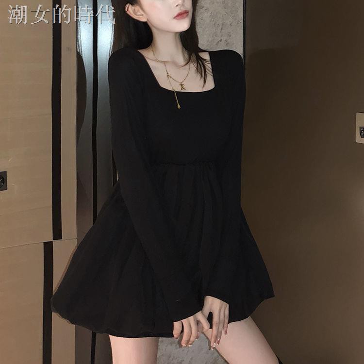 Đầm Dệt Kim Tay Dài Lưng Cao Thời Trang Xuân Thu Cho Phái Nữ | BigBuy360 - bigbuy360.vn