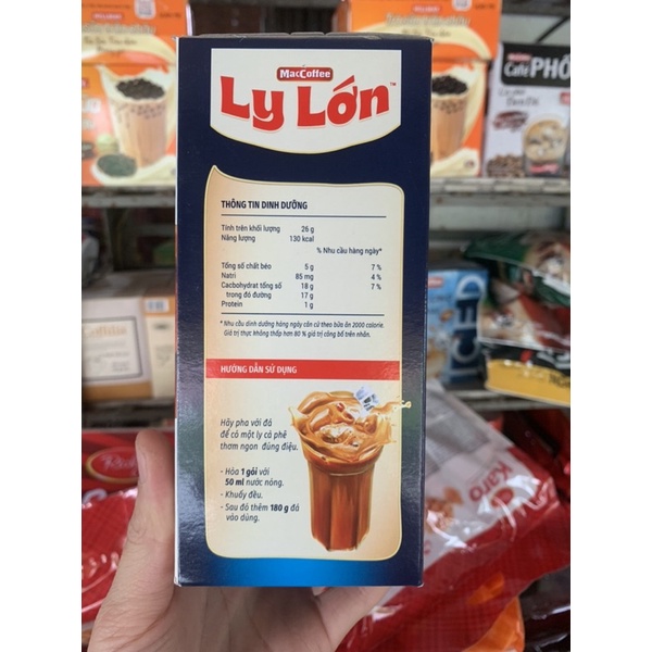 Cà Phê Sữa Đá Ly Lớn Maccoffee Cực Đã 260g (Hộp 10 Gói)