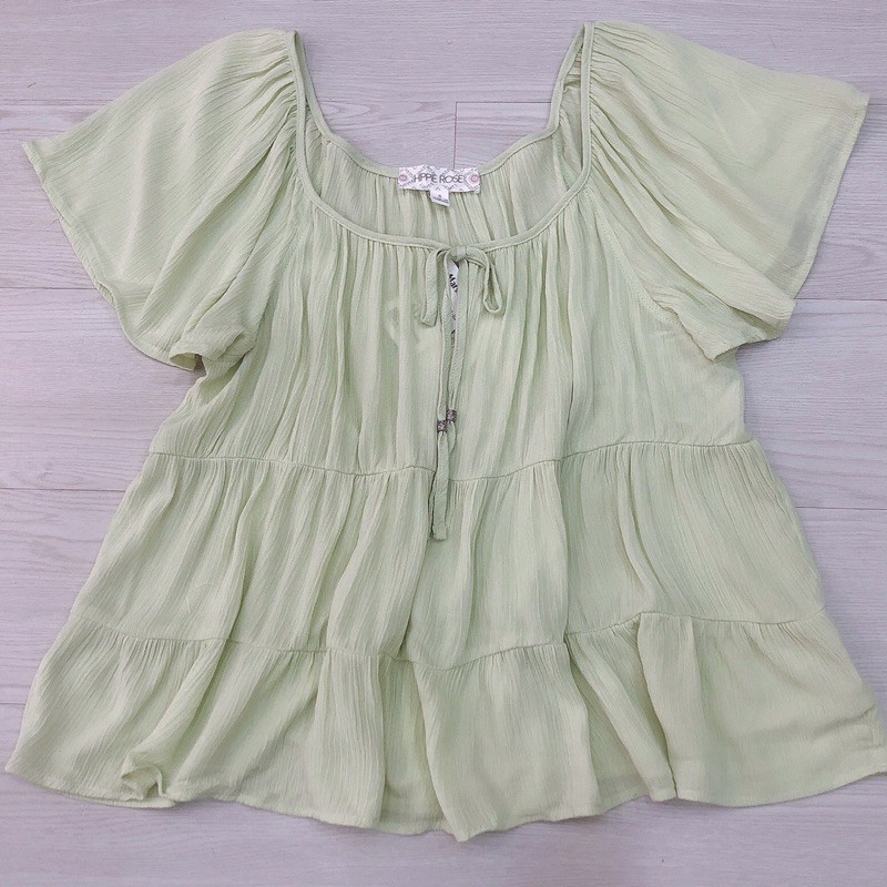 ÁO BABYDOLL  áo kiểu chất liệu mỏng mặc siêu mát mẻ mùa hè