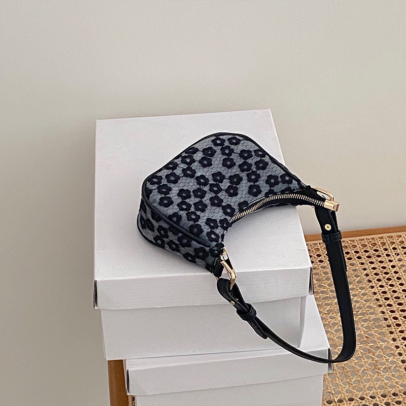 Túi xách cầm tay họa tiết hoa phong cách retro đường phố cho nữ IELGY