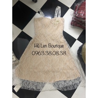 ĐẦM REN XOÈ HAI DÂY (KÈM VIDEO HÌNH THẬT)