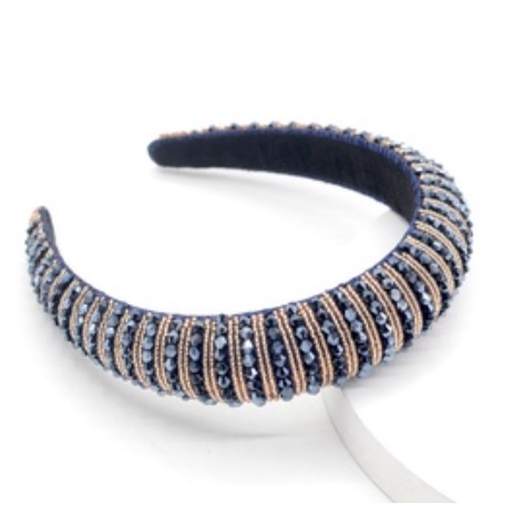 Băng Đô Cài Tóc Bản Rộng Đính Hạt Pha Lê Phong Cách Baroque Sang Trọng Thời Trang Cho Nữ