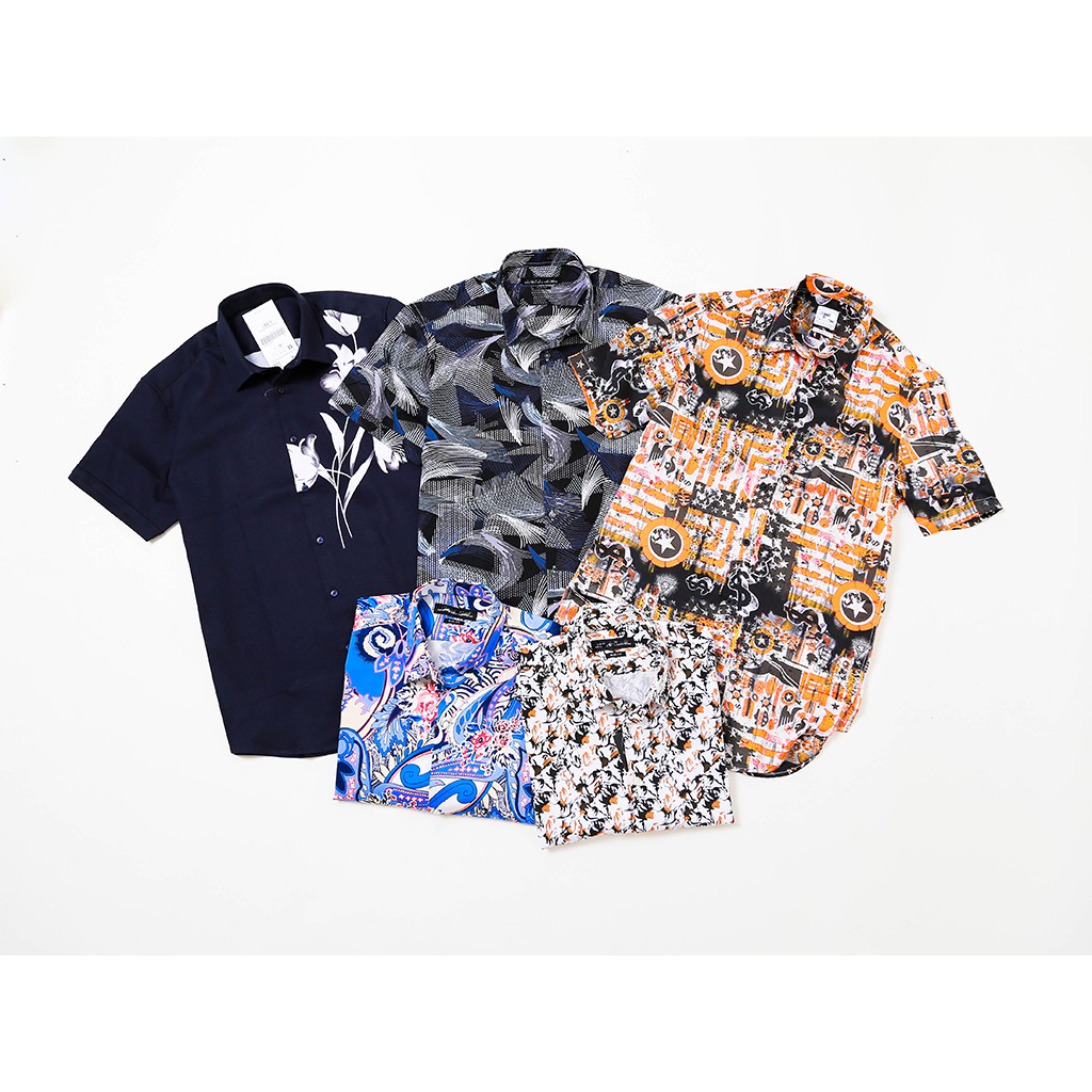 [Mã FAMAYMA2 giảm 10K đơn 50K] Ao Sơ mi họa tiết tay ngắn , họa tiết trẻ trung, vải thoáng mát | BigBuy360 - bigbuy360.vn