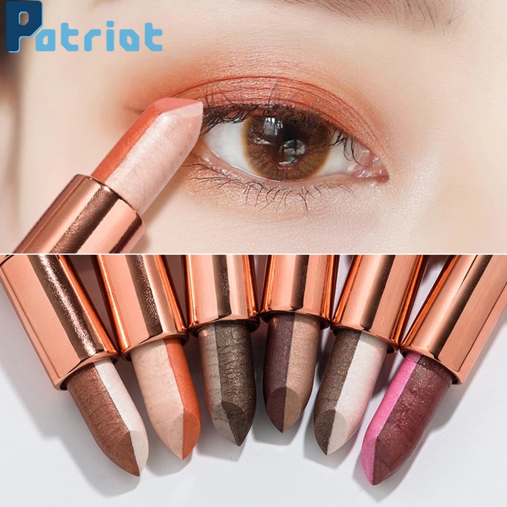 [Hàng mới về] Bút trang điểm phấn mắt thiết kế hai màu sắc long lanh quyến rũ chống thấm nước