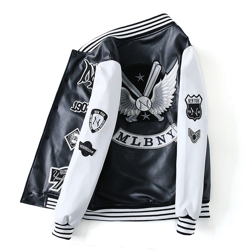 Áo Khoác Nhẹ Bomber Khóa Kéo Phối Họa Tiết Cá Tính Lưng In Đôi Cánh AO KHOAC NAM 9000033 | BigBuy360 - bigbuy360.vn