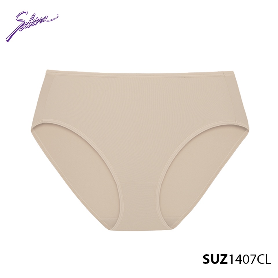 Quần Lót Lưng Vừa Cạp Cao Size Lớn Màu Trơn Panty Zone By Sabina SUZ1407