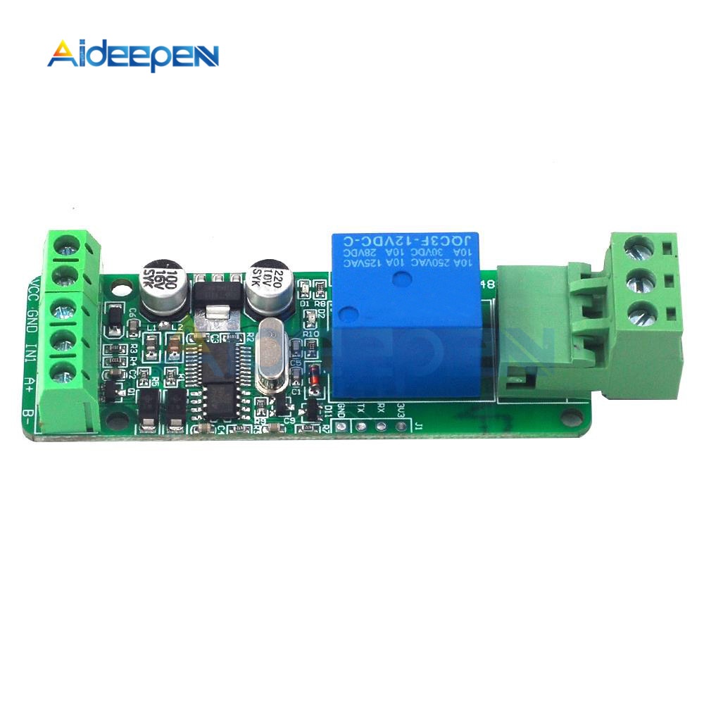 1 Mô Đun Rơ Le Modbus-Rtu 1 Kênh 12V RS485 / TTL
