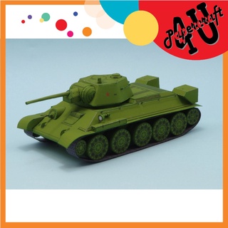 Mô hình giấy 3D  xe tank T-34-76 Model 1943 tỉ lệ 1/72