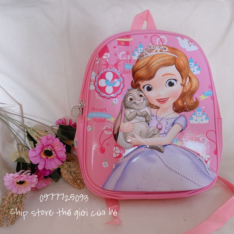 Ba lô cho bé , ba lô hình công chúa Elsa dành cho bé tiểu học , siêu nhẹ và chống nước