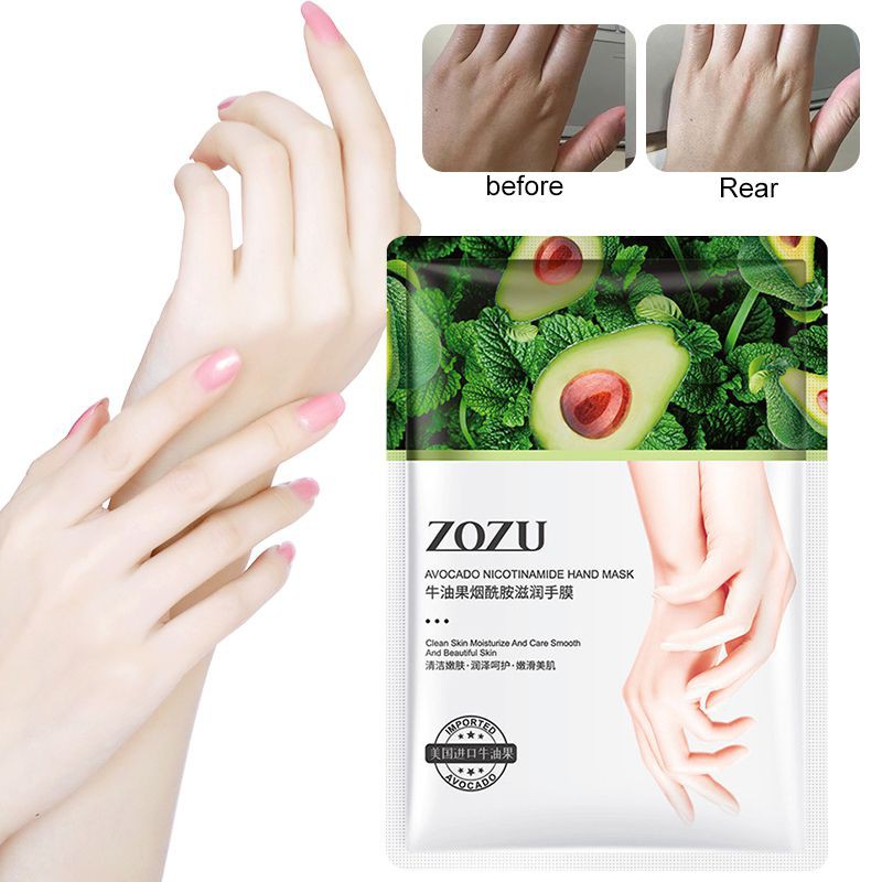 (Hàng Mới Về) Mặt Nạ Tay Nicotinamide Chiết Xuất Bơ Tẩy Tế Bào Chết Dưỡng Ẩm Chống Khô Da | BigBuy360 - bigbuy360.vn