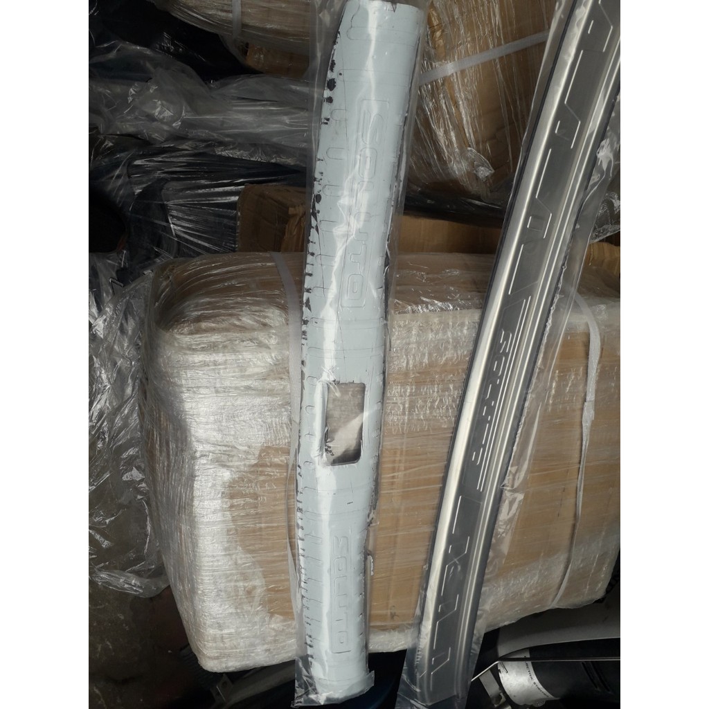 Bộ chống trầy cốp Trong và ngoài inox xe Kia Soluto 2019,2020,2021