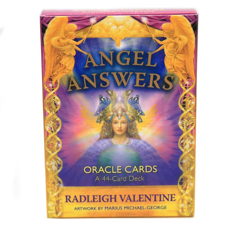 Bộ bài tarot Angel Answers 44 lá tiên tri toàn bộ tiếng anh cho tiệc bạn bè gia đình